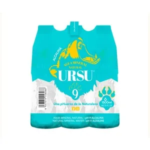 Ursu Agua Mineral Natural Ph 9 6 Uds. X 1500 Ml. 9000 ML