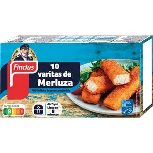 Varitas de Merluza 10 Unidades 250 Gr
