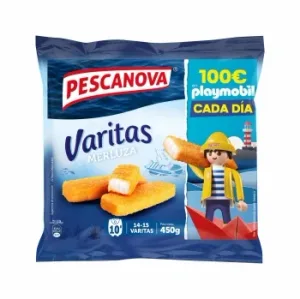 Varitas de Merluza Pescanova 450 G.