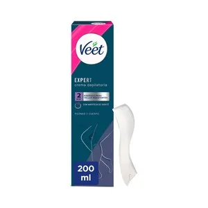 Veet Expert Crema Depilatoria para Piernas y Cuerpo 200 Ml.
