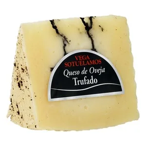 Vega Sotuelamos Queso de Oveja Curado con Paté de Trufa Cuña 200 G.