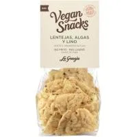 Vegan Snack de Lenteja, Algas y Lino la Granja, Bolsa 40 G