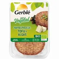 Hamburguesa Vegetal de Tofú-algas Gerblé Bio, Bandeja 160 G
