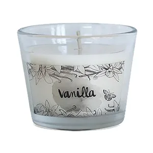 Vela Aromática Vainilla en Vaso de Cristal, Snc.