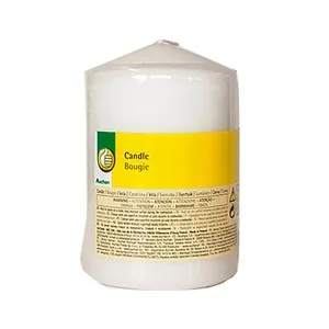 Vela Cilíndrica de Color Blanco 15cm, Producto Economico Alcampo