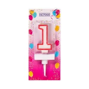 Vela de Cumpleaños 1 Hacendado 1 UD