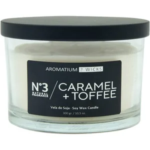 Vela Perfumada 3 Wicks Aroma Caramell + Toffee N.3 Aromatium