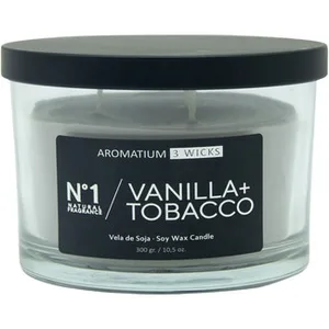 Vela Perfumada 3 Wicks Aroma Vainilla + Tobacco N.1 Aromatium