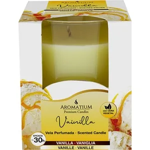 Vela Perfumada Aroma Vainilla con Cera Vegetal Aromatium