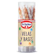 Velas de Cumpleaños y Bases Dr. Oetker 20 Unidades