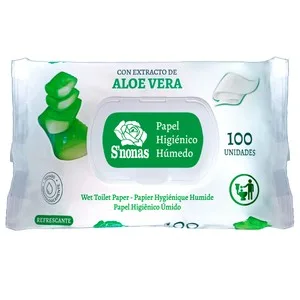 Vera S"nonas Papel Higiénico Húmedo Aloe Vera 100 Uds.