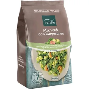 Mix Verde con Langostinos sin Gluten Verleal