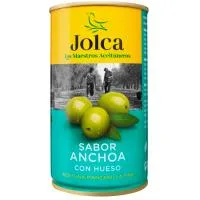 Aceitunas Verdes con Anchoa Jolca, Lata 185 G