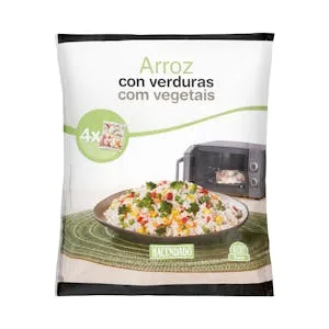 Arroz con Verduras para Microondas Hacendado Ultracongelado 0.8 KG