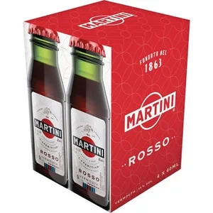 Vermut Rojo Pack 4 X 5,5 Cl Martini