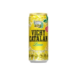 Vichy Catalan Agua Mineral con Gas Sabor Limón Lata de 33 Cl. 330 ML