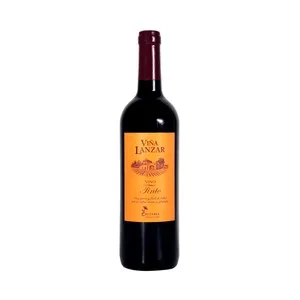 Viña Lanzar Vino Tinto de Sabor Suave y Afrutado Botella 75 Cl. 750 ML