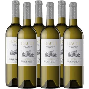 Vino Blanco Chardonnay DO Penedés Caja 6 Bach