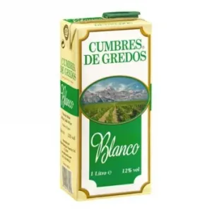 Vino Blanco de Mesa Cumbre de Gredos Brik 1 L.