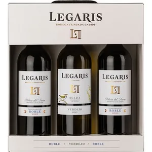 Vino Blanco Verdejo DO Rueda 1 Botella + Vino Tinto Roble DO Ribera del Duero 2 Legaris