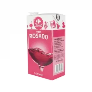 Vino Rosado Carrefour Classic Brik 1 L.