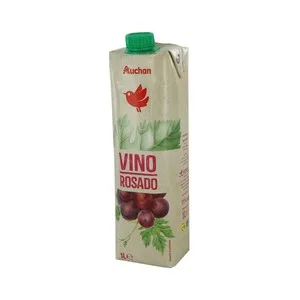 Producto Alcampo Vino Rosado de Mesa, sin Denominación de Origen Producto Alcampo Brik 1l.