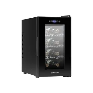 Vinoteca Orbegozo VT 840, Color Negro, 8 Botellas, Eficiencia Energética: E, H: 47,5cm, A: 26,5cm, F: 51,6cm.