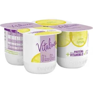 Vitalínea 0%0% Sabor Limón 4 X 120 Gr