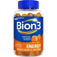 Vitaminas B12, C & D Energy Gominolas Bion3, Bote 60 Comprimidos