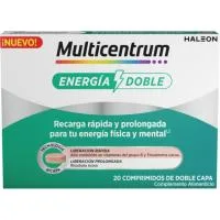 Vitaminas Doble Energía en Compimidos Multicentrum, Caja 20 Uds