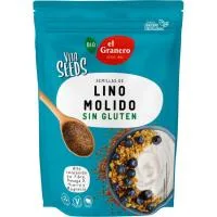 Vitaseeds Semillas de Lino Molido Bio el Granero, Bolsa 300 G
