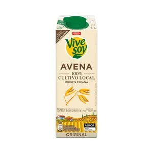 Vivesoy de Pascual Bebida de Avena de Cultivo Local 100%, sin Azúcar Añadido 1 L. 1000 ML