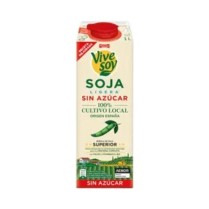 Vivesoy de Pascual Bebida Vegetal Ligera de Soja, sin Azúcar 1 L. 1000 ML