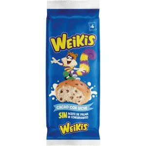Weikis con Pepitas Choco Leche 240 Gr