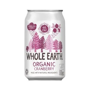 Whole Earth Refresco Ecológico con Sabor a Arándanos Lata 330 Ml.