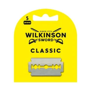 Wilkinson Classic Recambio de Hojas de Afeitar de Doble para Hombre Filo 5 Uds.