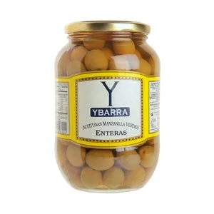 Ybarra Aceitunas Verdes Manzanilla con Hueso Bote de 500 G.