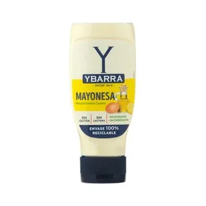 Ybarra Mayonesa Bocabajo, sin Conservantes ni Colorantes Bote 400 Ml.
