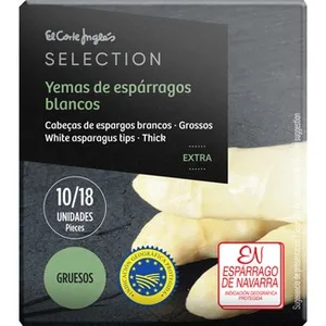 Yemas de Espárragos Blancos Gruesos IGP de Navarra 10-18 Piezas el Corte Ingles Selection