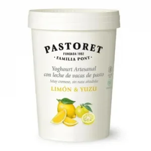 Yoghourt Artesanal Sabor Limón & Yuzu Pastoret sin Gluten 500 G.
