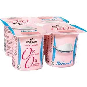 Yogur 00% Natural Pack de 4 Unidades 4 X 125 Gr