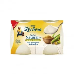 Yogur Azucarado Natural Nestlé la Lechera Pack de 2 Unidades de 125 G.