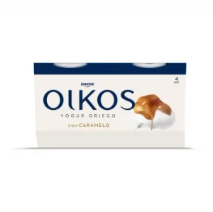 Yogur con Caramelo Danone Oikos Pack de 4 Unidades de 110 G.