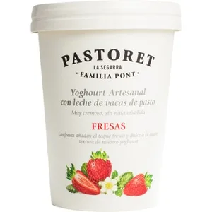 Yogur con Fresas Artesano Cremoso con Leche de Vacas de Pasto sin Gluten Pastoret