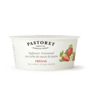 Yogur con Fresas Pastoret sin Gluten 125 G.