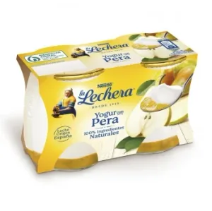 Yogur con Pera Nestle la Lechera Pack de 2 Unidades de 125 G.