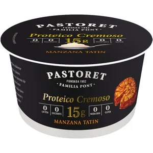 Yogur con Proteínas Cremoso con Manzana Tatin Desnatado 0% M.g. sin Gluten sin Lactosa Pastoret