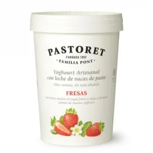 Yogur de Fresas Pastoret sin Gluten 500 G.