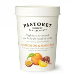 Yogur de Melocotón y Maracuyá Pastoret sin Gluten 500 G.