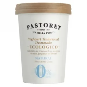Yogur Desnatado Natural Ecológico Pastoret 500 G.